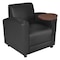 Regency Armchairs, Black Seat, 31 W 29 L 33 H, Wood, Vinyl Seat 7701NSJVBK - alternate 6